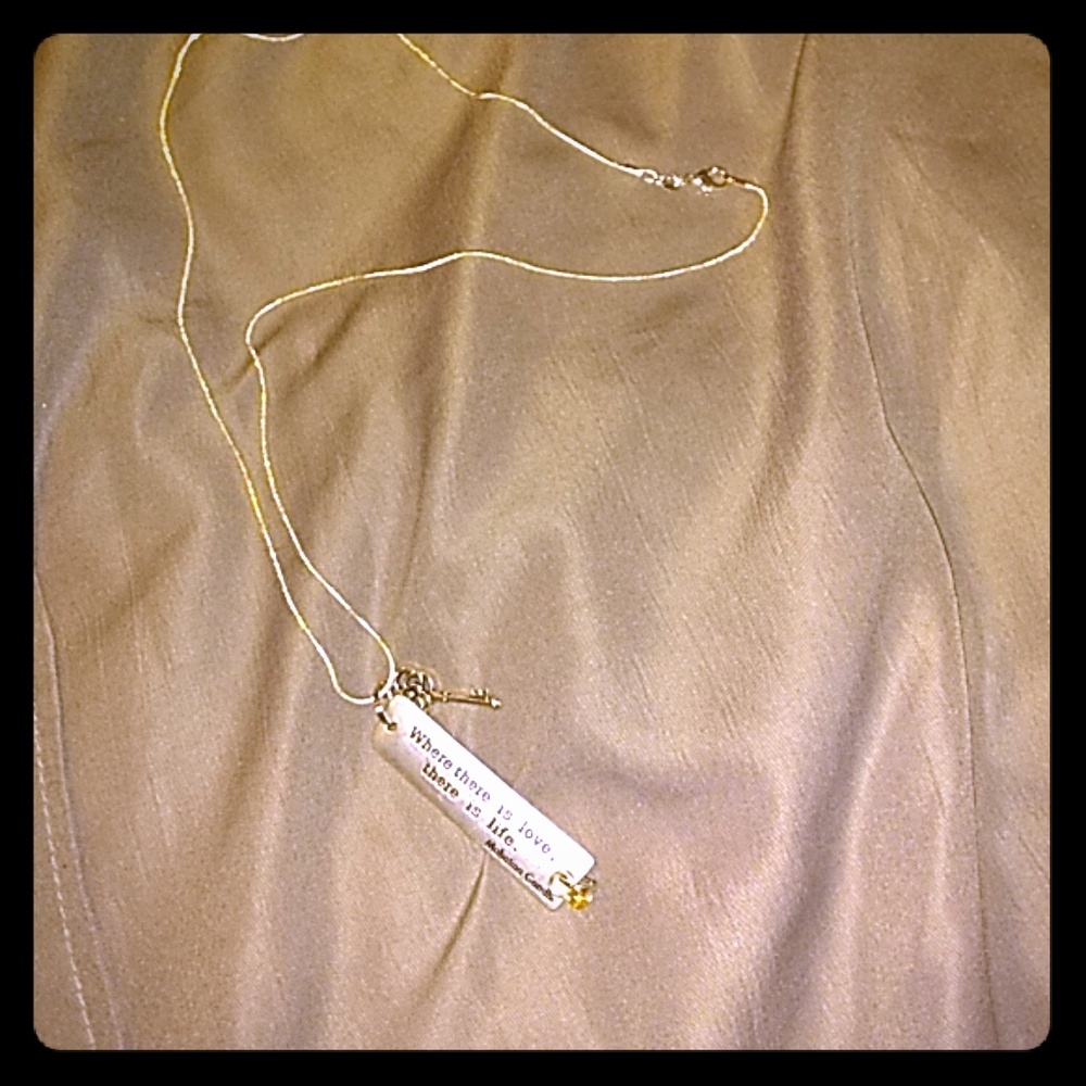 📯Sterling Silver Chain with Inspirational Quote📯